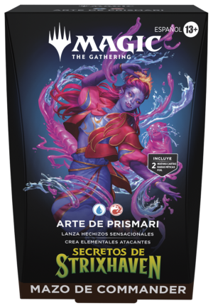 Secretos de Strixhaven Arte de Prismari Commander Deck